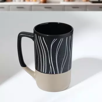 Кружка чайная керамическая «Абстракция», 500 мл, ручная работа