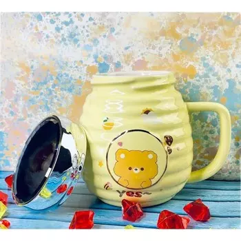 Кружка детская Lenardi, с крышкой, 470 мл