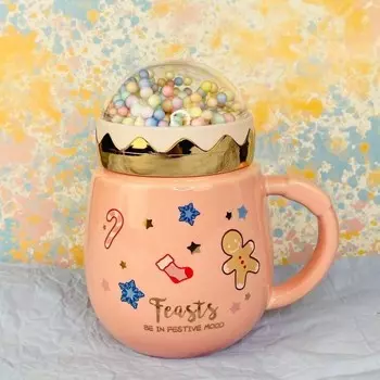 Кружка детская Lenardi, с крышкой, 470 мл