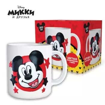 Кружка для декорирования полимерной глиной, Микки Маус