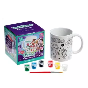 Кружка для росписи «Энчантималс» краски, кисточка