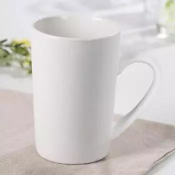 Кружка Доляна «Баночка любви», 380 мл, фарфор, цвет белый