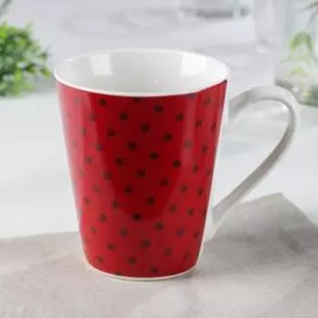 Кружка фарфоровая Доляна «Девушка», 320 мл