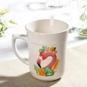 Кружка Доляна «Фламинго», 300 мл, 11×8,5×8 см