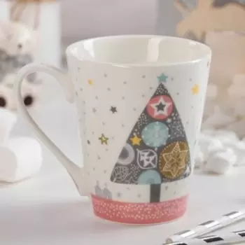 Кружка Доляна «Ёлочная геометрия», 310 мл