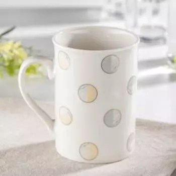 Кружка Доляна «Круги», 300 мл, 7,6×6,7×10,1 см