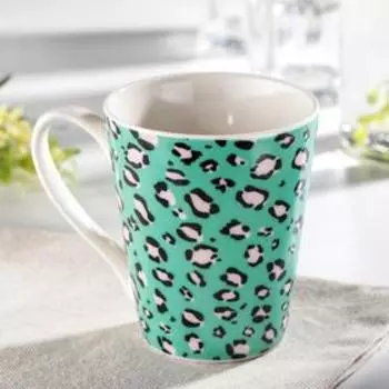 Кружка Доляна «Леопард», 350 мл, 12,5x8,8x10,5 см