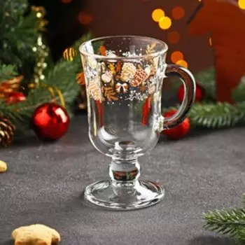 Кружка Доляна «Новогодние шишки», 200 мл