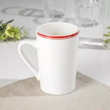 Кружка Доляна «Понедельник», 380 мл, фарфор, белая