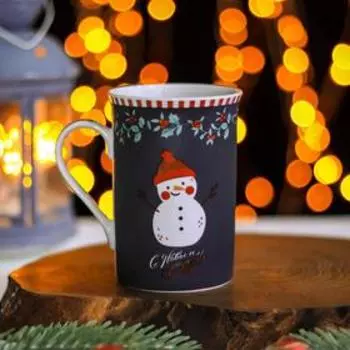 Кружка Доляна «Снеговик», 300 мл