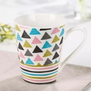 Кружка Доляна «Треугольники», 320 мл
