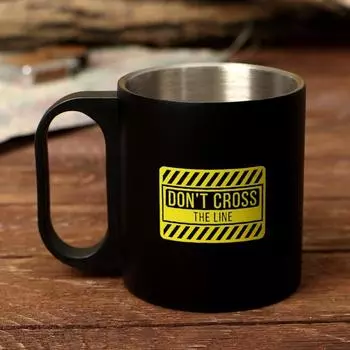 Кружка туристическая Don't cross, 170 мл