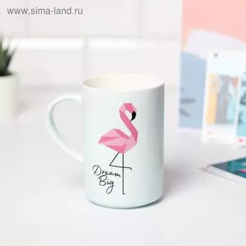 Кружка "Dream big", soft-touch, 450 мл