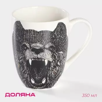 Кружка Доляна «Медведь», 350 мл, фарфор