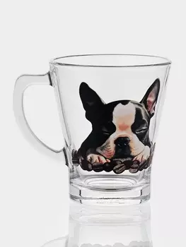 Кружка Green tea «Кофейные сны» , 300 мл, стекло, рисунок МИКС