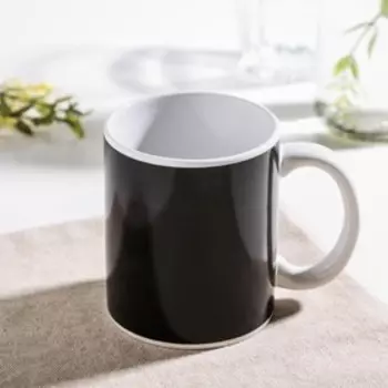 Кружка-хамелеон Доляна «Хакки», 350 мл, керамика, белая