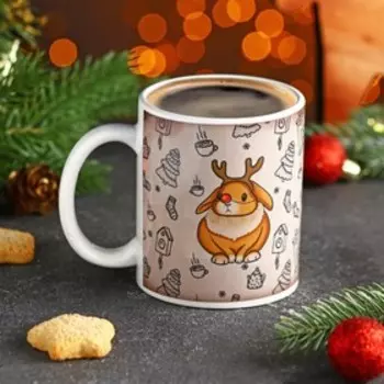 Кружка-хамелеон Доляна «Кролик оленёнок», 280 мл