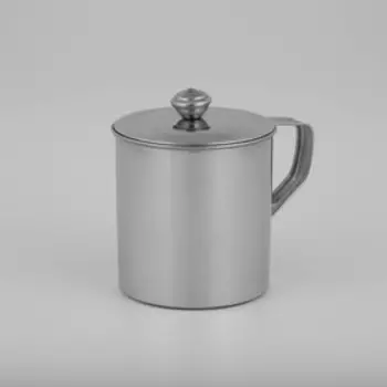 Кружка из нержавеющей стали Доляна «Индия» «Тарун», 500 мл, 12911 см, с крышкой