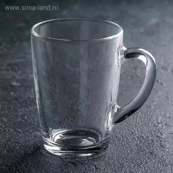 Кружка «Капучино», 300 мл, стекло, прозрачная