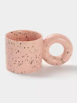 Кружка Доляна «Бублик», 300 мл, керамика, розовая