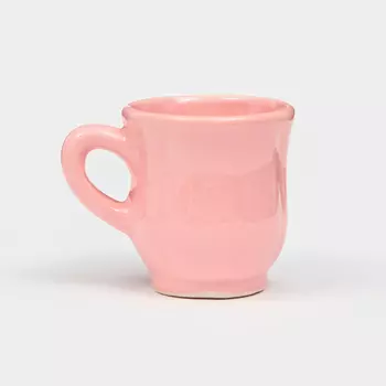 Кружка керамическая "Фарах", 200 мл, розовая, 1 сорт, Иран
