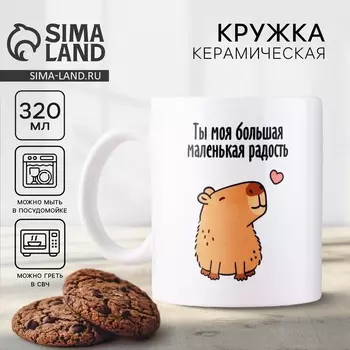 Кружка керамическая с сублимацией «Капибара», 320 мл