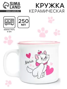 Кружка керамическая Marie, Коты аристократы, 250 мл
