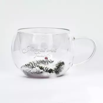 Кружка новогодняя с двойными стенками «Мечтай этой зимой», 300 мл