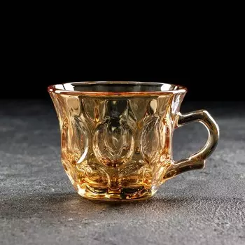 Кружка «Кофейная», 180 мл, 10×8×6,5 см, цвет золотой