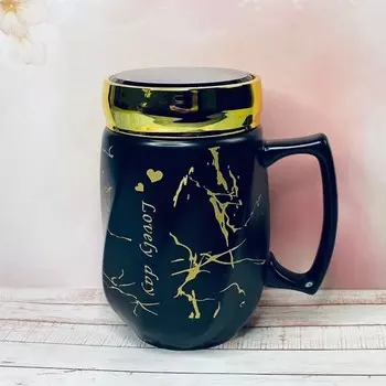 Кружка Lenardi, с крышкой, 450 мл