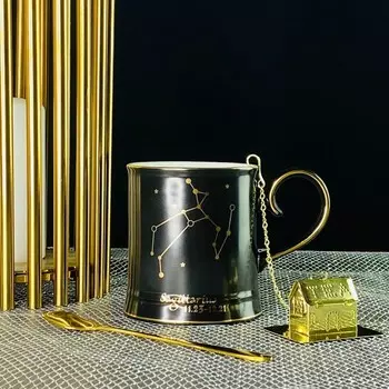 Кружка Lenardi «Знаки зодиака. Стрелец», с ложкой и фильтром, 360 мл