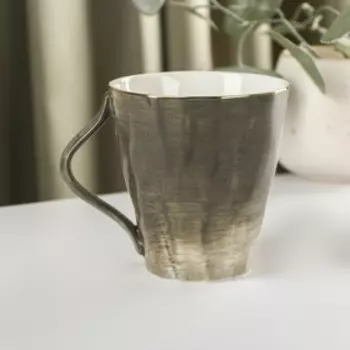 Кружка Доляна «Млечный путь», 350 мл, фарфор, серая