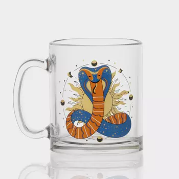 Кружка «Мистические змеи», 320 мл, стекло, рисунок МИКС