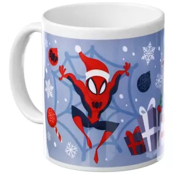 Кружка "Новый год" 350 мл, Человек-паук
