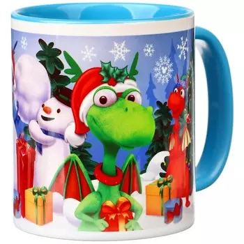 Кружка "Новый год" 350 мл, Микки Маус и Дракон