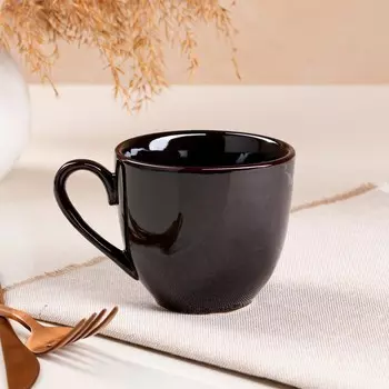 Кружка "Одесса", коричневая, керамика, 0.2 л