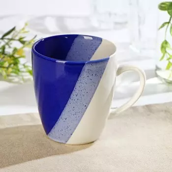 Кружка «Полоски», 340 мл, цвет синий