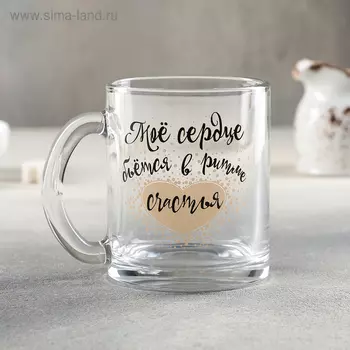 Кружка ОСЗ «Пожелания», 320 мл, стекло, рисунок МИКС