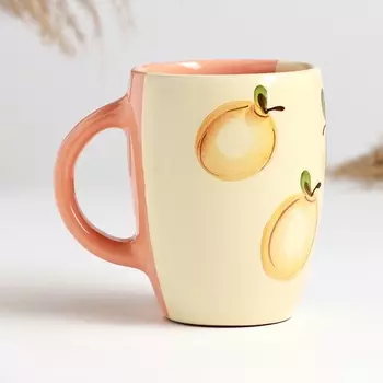Кружка Псковский гончар «Персиковый поцелуй», 400 мл, керамика