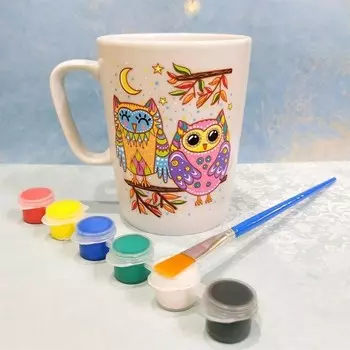 Кружка-раскраска «Совята»