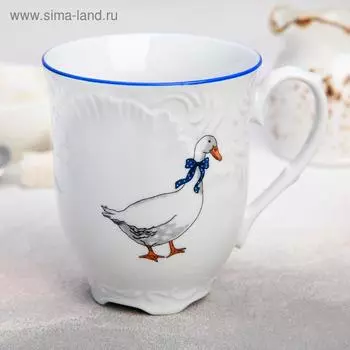 Кружка «Рококо. Гуси», 300 мл, фарфор