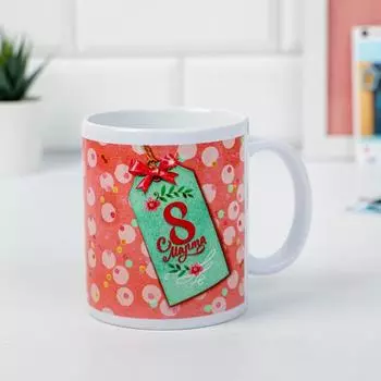 Кружка сублимация "С 8 марта" шильдик, 320 мл