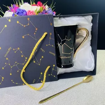 Кружка с ложкой Lenardi «Стрелец» 390 мл Lenardi