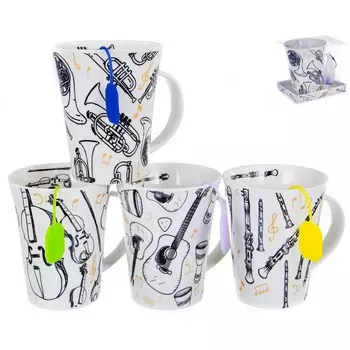 Кружка с ситечком Balsford «Время подарков — время чудес!», 380 мл, цвет МИКС