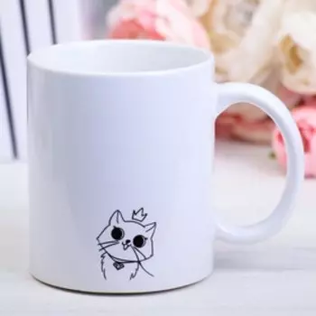 Кружка чайная керамическая «Котики», 320 мл