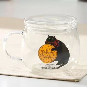 Кружка с заварником «Завари чайку», 450 мл