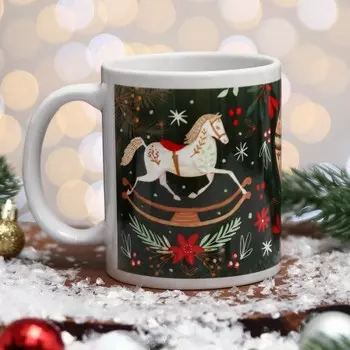 Кружка керамическая новогодняя «Счастливого Нового года!», 320 мл