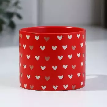 Кружка керамическая «Сердечки», 320 мл