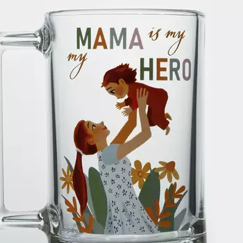 Кружка Luminarc «Фитнес. Мама», 320 мл, стекло