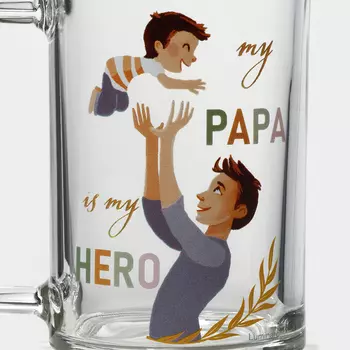 Кружка Luminarc «Фитнес. Папа», 320 мл, стекло